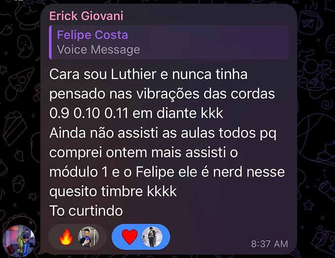 Depoimento de aluno do Destimbrando