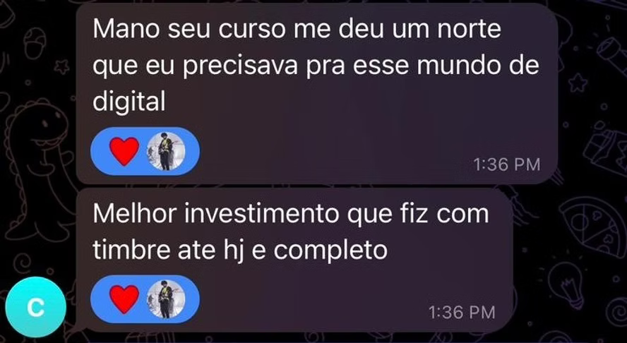 Depoimento de aluno do Destimbrando